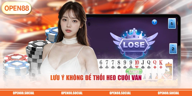 Lưu ý không để thối heo cuối ván